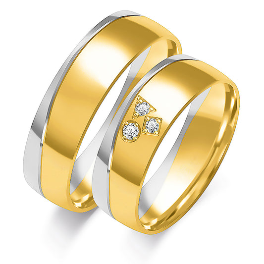 Doralina 6.00 mm + 6.00 mm - 0,042 ct. Diamanten