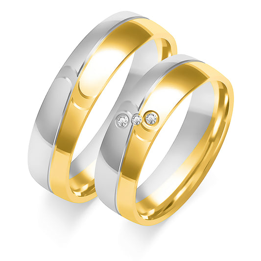 Fiovana 5.50 mm + 5.50 mm - 0,027 ct. Diamanten