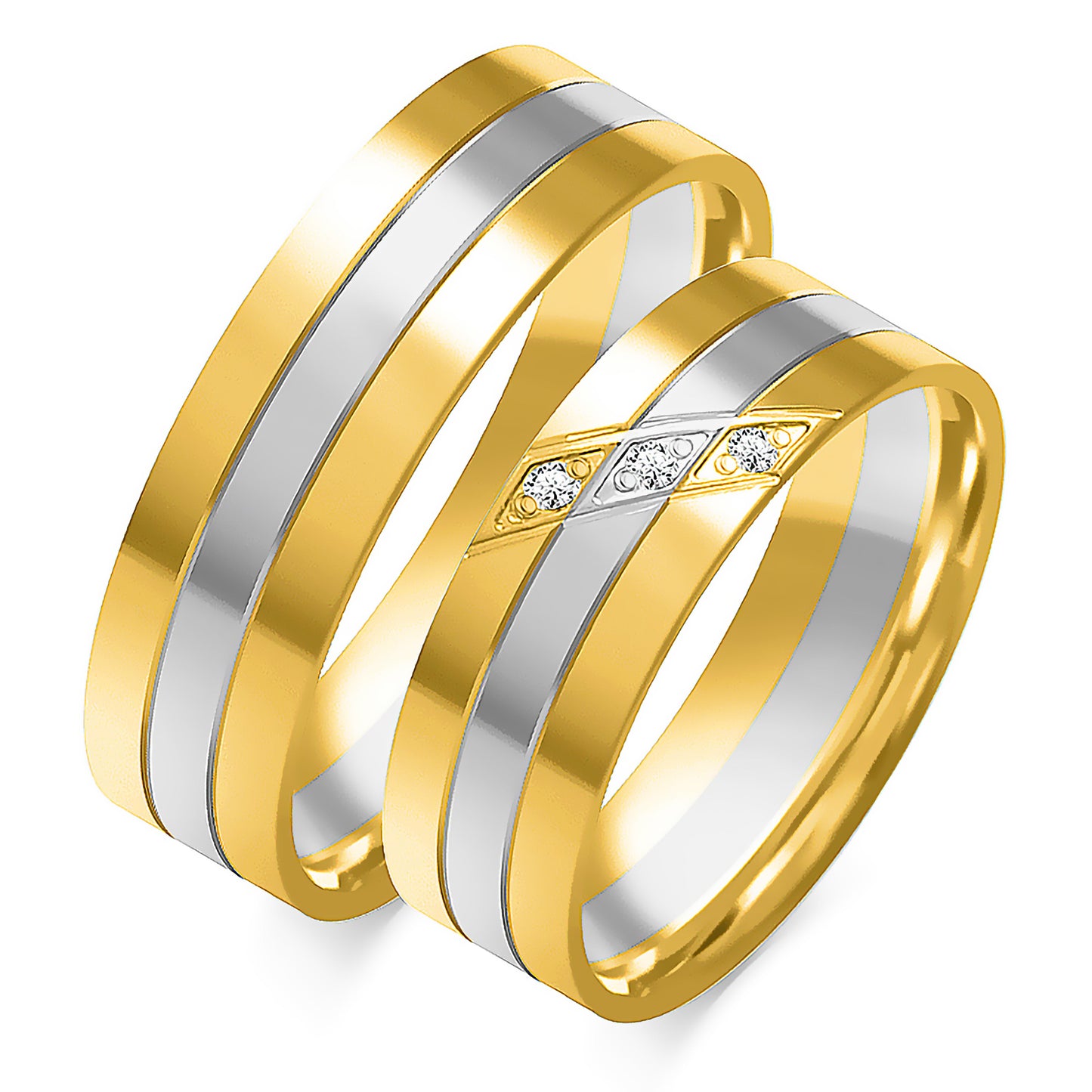 Kalliora 6.00 mm + 6.00 mm - 0,027 ct. Diamanten