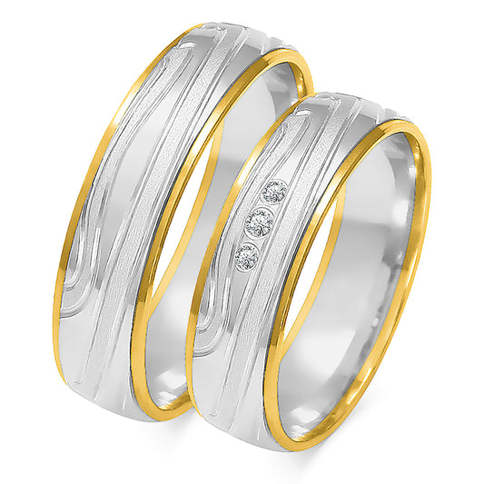 Melisanne 5.50 mm + 5.50 mm - 0,032 ct. Diamanten