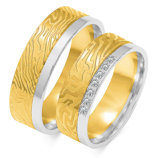 Novavelle 6.50 mm + 6.50 mm - 0,063 ct. Diamanten
