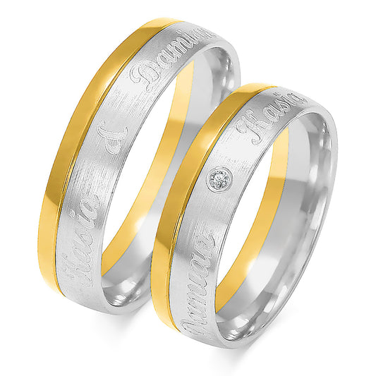 Paravelle 5.50 mm + 5.50 mm - 0,014 ct. Diamanten