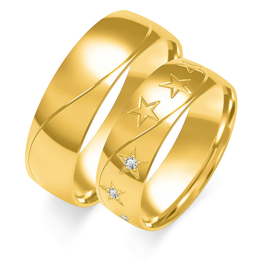 Valinora 6.50 mm + 6.50 mm - 0,027 ct. Diamanten