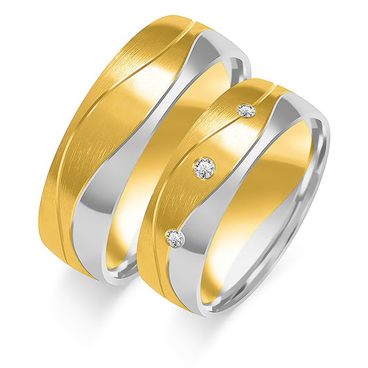 Xenadora 6.00 mm + 6.00 mm - 0,05 ct. Diamanten