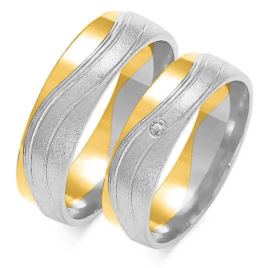 Ysadora Rose 5.50 mm + 5.50 mm - 0,014 ct. Diamanten