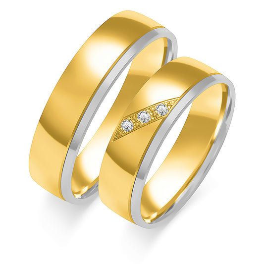 Zelindra Rose 5.50 mm + 5.50 mm - 0,027 ct. Diamanten