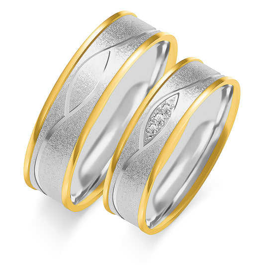 Cindelara 6.00 mm + 6.00 mm - 0,032 ct. Diamanten