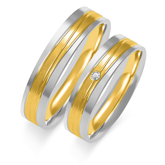 Elarissa Rose 5.50 mm + 5.50 mm - 0,022 ct. Diamanten