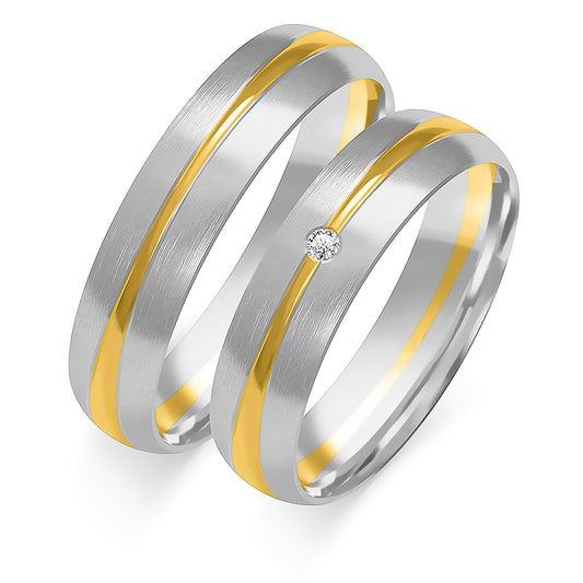 Gialavyn 5.00 mm + 5.00 mm - 0,022 ct. Diamanten