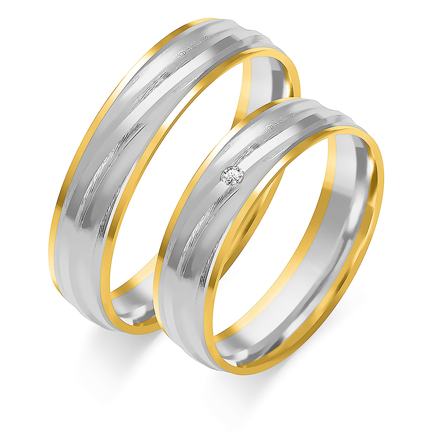Iravelle 5.00 mm + 5.00 mm - 0,014 ct. Diamanten