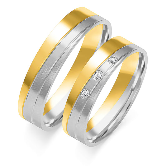Josindra 5.00 mm + 5.00 mm - 0,042 ct. Diamanten