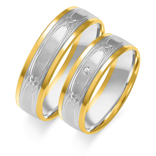Revalisse 6.00 mm + 6.00 mm - 0,014 ct. Diamanten