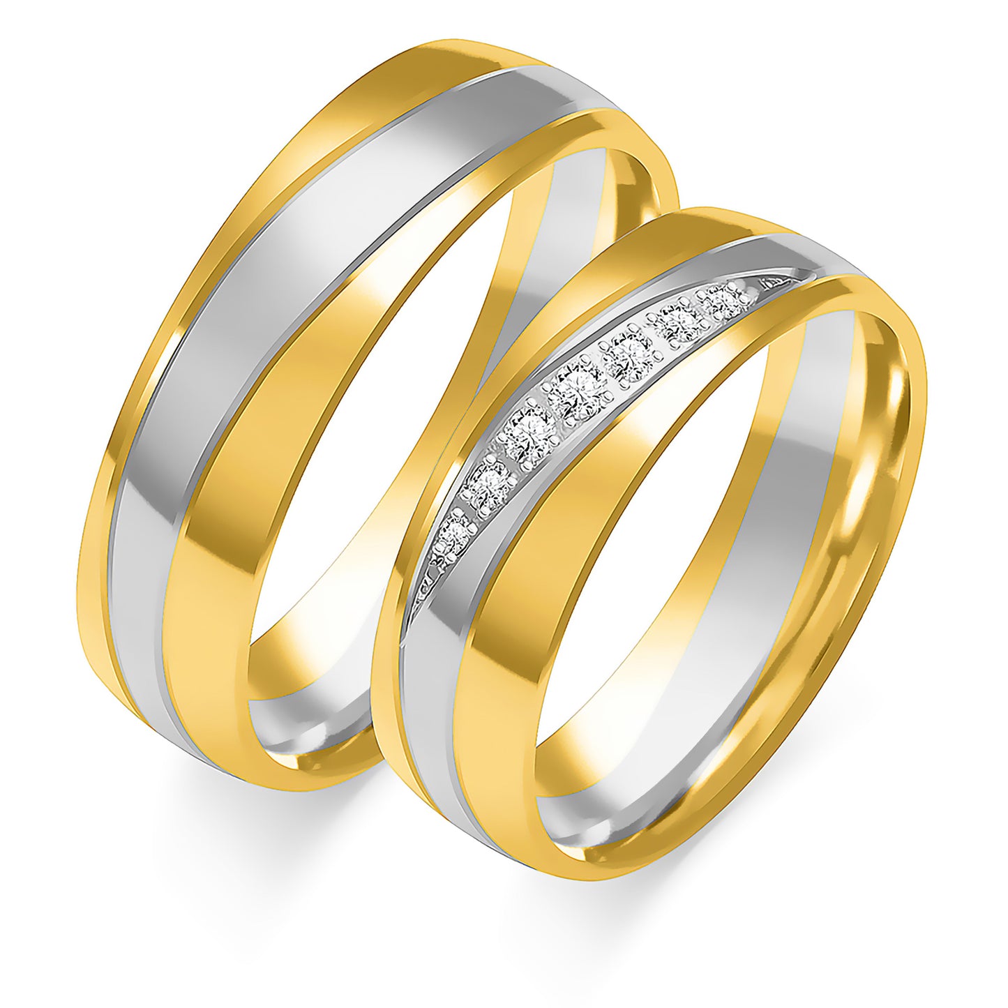 Velloria 6.00 mm + 6.00 mm - 0,123 ct. Diamanten