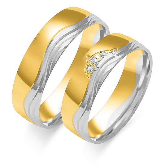 Ysolindra 6.00 mm + 6.00 mm - 0,032 ct. Diamanten