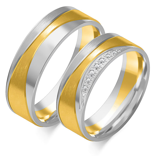 Briollia 6.50 mm + 6.50 mm - 0,078 ct. Diamanten