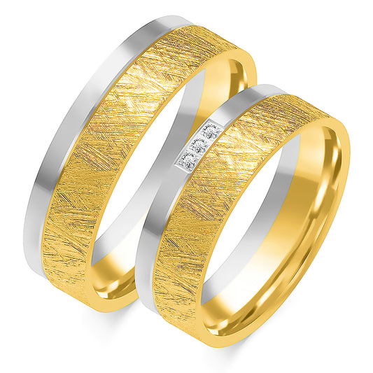 Coravelle 6.00 mm + 6.00 mm - 0,027 ct. Diamanten
