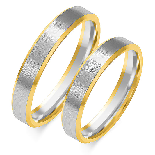 Heravelle 4.00 mm + 4.00 mm - 0,022 ct. Diamanten