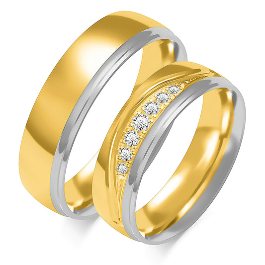Juvellia 6.00 mm + 6.00 mm - 0,123 ct. Diamanten
