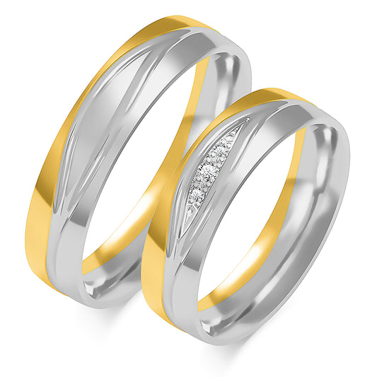 Naravisse 5.00 mm + 5.00 mm - 0,04 ct. Diamanten