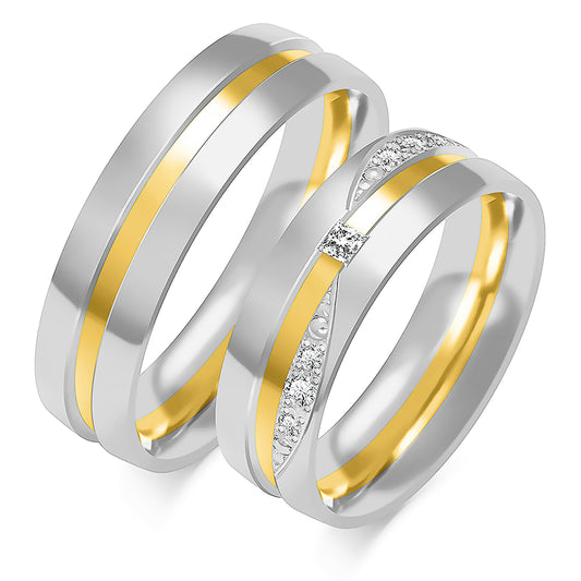 Oriana Belle 6.00 mm + 6.00 mm - 0,151 ct. Diamanten