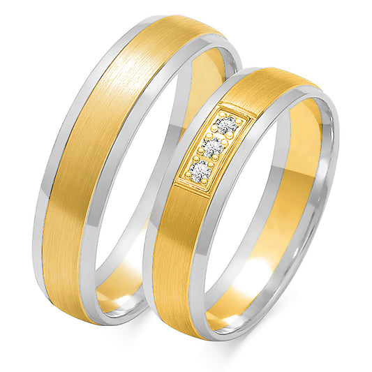 Quelindra 5.00 mm + 5.00 mm - 0,042 ct. Diamanten