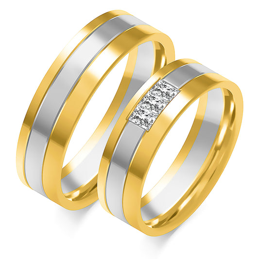 Solessia 6.00 mm + 6.00 mm - 0,183 ct. Diamanten