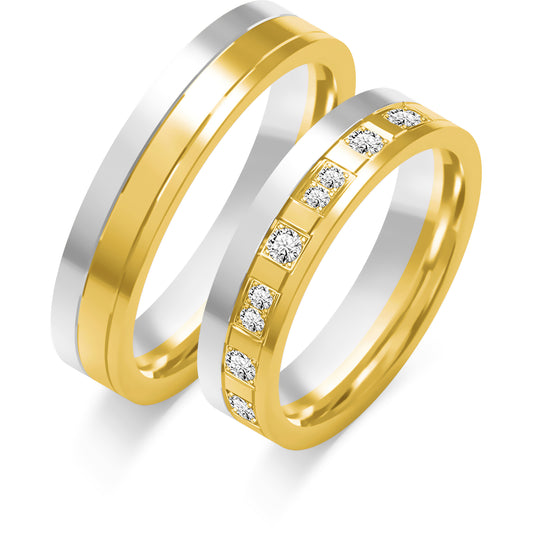 Ulianne 5.00 mm + 5.00 mm - 0,408 ct. Diamanten