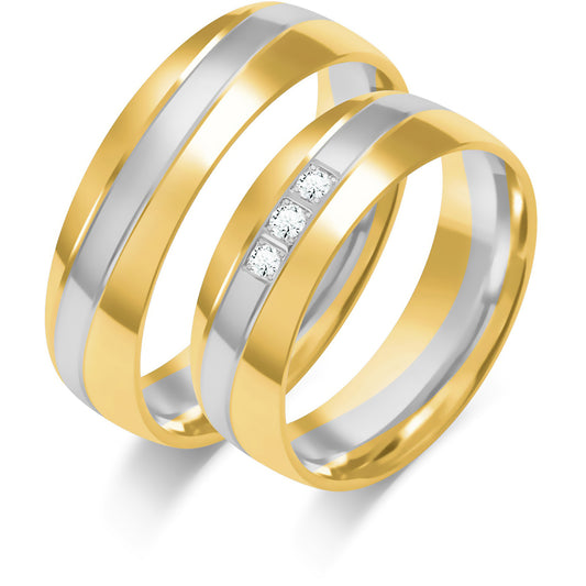 Xaravelle 6.00 mm + 6.00 mm - 0,042 ct. Diamanten