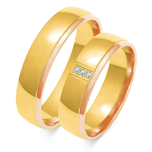 Ravienna 5.50 mm + 5.50 mm - 0,027 ct. Diamanten