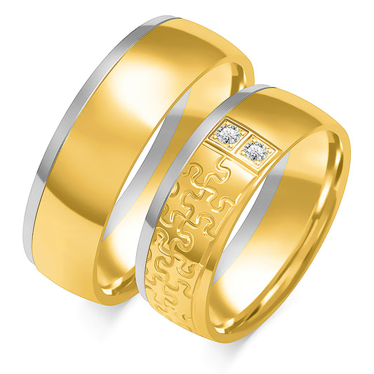 Zafariah 7.00 mm + 7.00 mm - 0,044 ct. Diamanten
