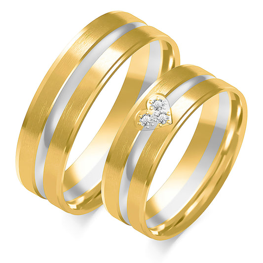 Athenara 6.50 mm + 6.50 mm - 0,042 ct. Diamanten