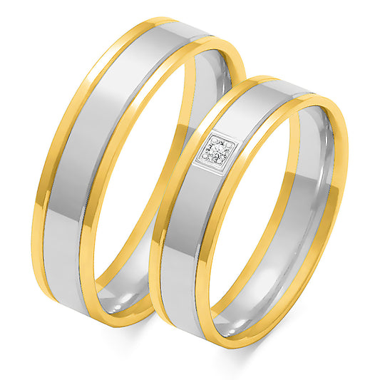 Selindra 5.00 mm + 5.00 mm - 0,022 ct. Diamanten