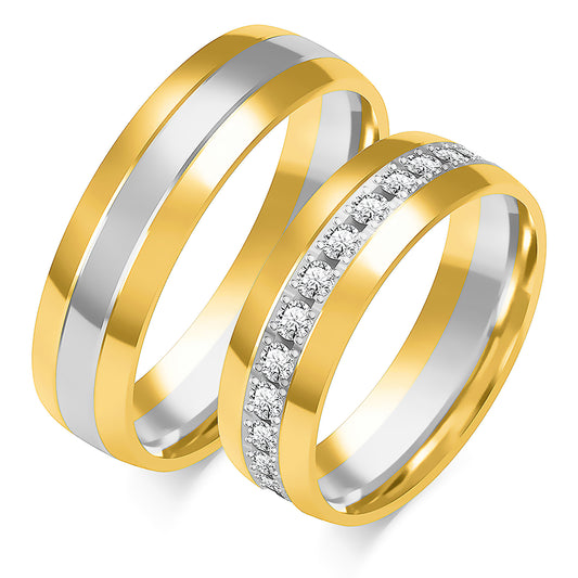 Thalindra Rose 6.00 mm + 6.00 mm - 0,858 ct. Diamanten