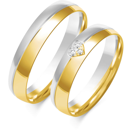 Urindria 4.50 mm + 4.50 mm - 0,027 ct. Diamanten
