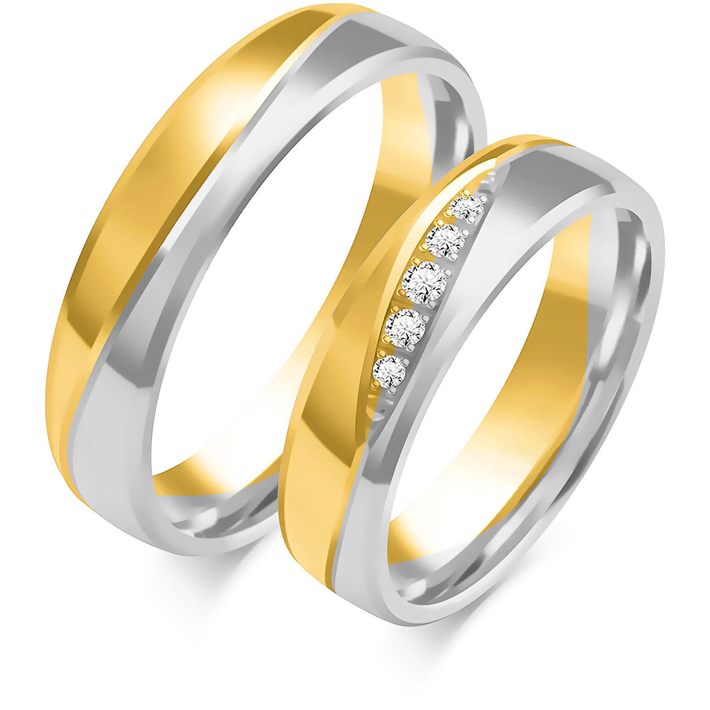 Wenalya 5.00 mm + 5.00 mm - 0,068 ct. Diamanten