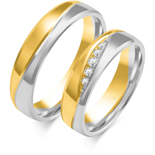 Wenalya 5.00 mm + 5.00 mm - 0,068 ct. Diamanten