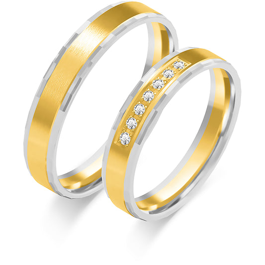 Ylindria 4.00 mm + 4.00 mm - 0,063 ct. Diamanten