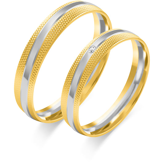 Zavendra 4.00 mm + 4.00 mm - 0,009 ct. Diamanten