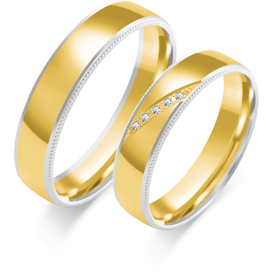 Brenaya 5.00 mm + 5.00 mm - 0,025 ct. Diamanten