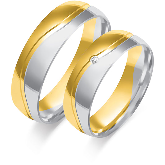 Cassindra 6.00 mm + 6.00 mm - 0,014 ct. Diamanten