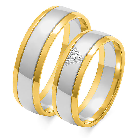 Umirielle 6.00 mm + 6.00 mm - 0,022 ct. Diamanten