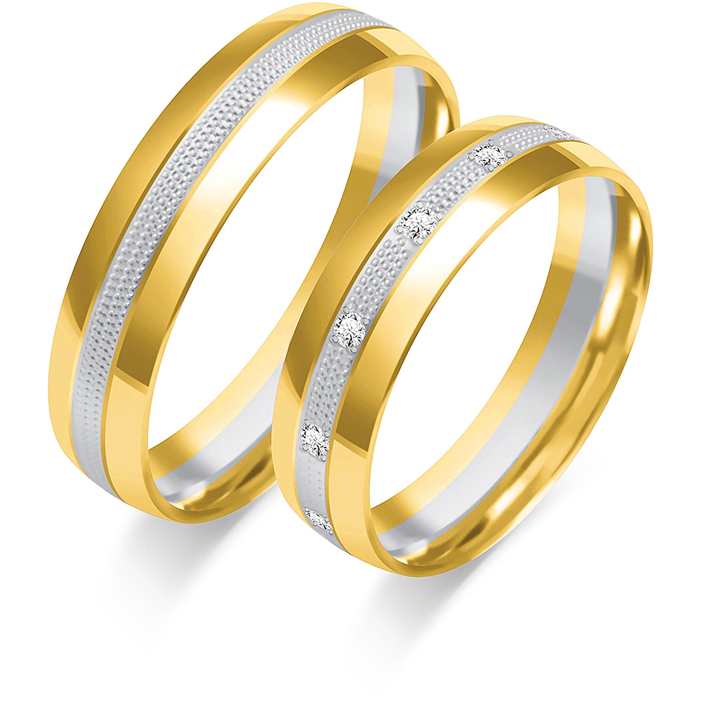 Delassia 5.00 mm + 5.00 mm - 0,168 ct. Diamanten