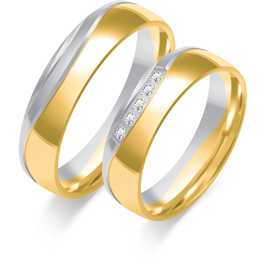 Florabelle Rose 5.00 mm + 5.00 mm - 0,07 ct. Diamanten