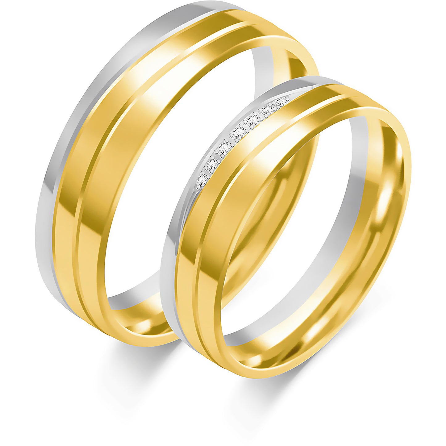 Halivessa 5.50 mm + 5.50 mm - 0,055 ct. Diamanten