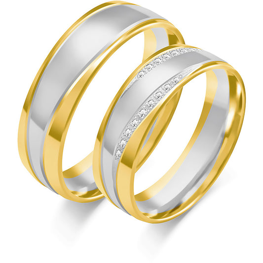 Joravelle 6.00 mm + 6.00 mm - 0,17 ct. Diamanten