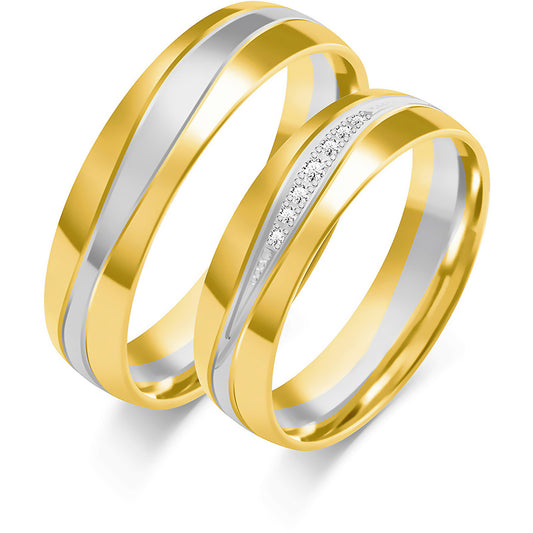Odelisse Rose 5.00 mm + 5.00 mm - 0,059 ct. Diamanten