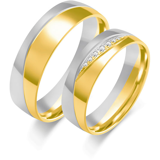 Sophrina 6.00 mm + 6.00 mm - 0,062 ct. Diamanten