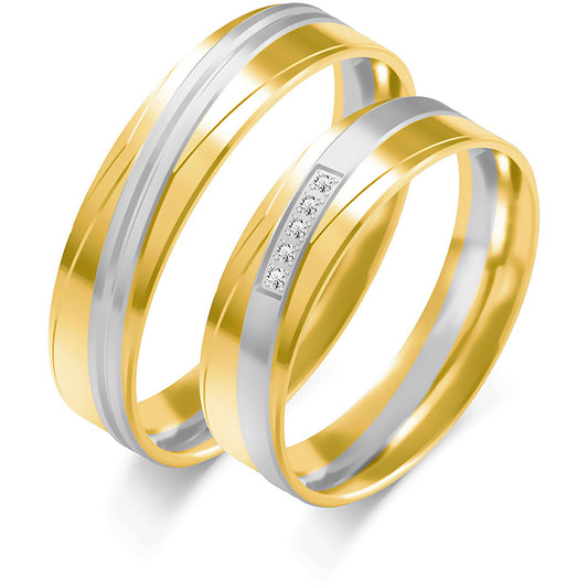 Umiryn 5.00 mm + 5.00 mm - 0,025 ct. Diamanten