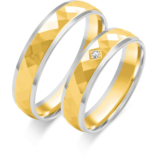 Weslara 5.00 mm + 5.00 mm - 0,014 ct. Diamanten