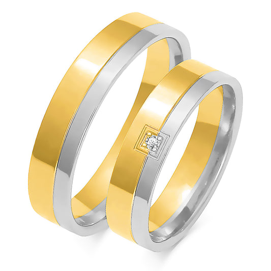 Wesara 5.00 mm + 5.00 mm - 0,014 ct. Diamanten